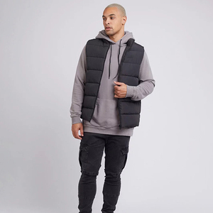 Recién llegado, chaleco acolchado para hombre, chaqueta impermeable con cuello levantado y chaleco con cremallera, chaleco cálido sin mangas acolchado - Product Image 5