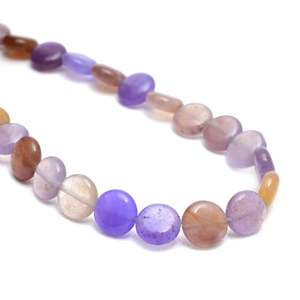 Perles d'onyx naturel multicolores en forme de pièce de monnaie, 15 pouces, pour la fabrication de bijoux, vente en gros - Product Image 4