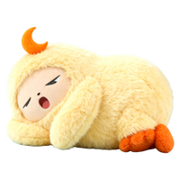Boneka Hewan Hijau Bulu Halus yang Menggemaskan, Lembut dan Empuk, dengan Teman Mini Berbulu, Hadiah untuk Bayi yang Menggemaskan