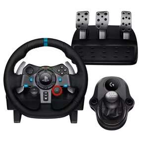 LIVRAISON GRATUITE Volant de course Logltech G29 Driving Force et pédales au sol, palettes de changement de vitesse en acier inoxydable, volant - Product Image 4