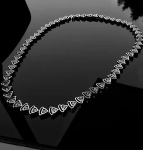 Collar de diamantes de moissanita de hip hop personalizado de alta calidad con cadena cubana para regalos para hombres - Product Image 3