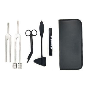 5 Pcs Stainless Steel Reflex Percussion Set Manual Taylor Hammer Penlight <b>Tuning</b> Fork Bandage Scissors Medical Instrument - Product Image 3