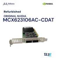 Carte d'interface réseau MCX623106AC-CDAT 100GbE à double port QSFP56 reconditionnée, PCI Express Server NIC