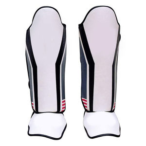 Venta al por mayor de cuero de vaca Muay Thai Shin Guard & Kickboxing Shin Pads protección de piernas para el entrenamiento de artes marciales de Karate - Product Image 2