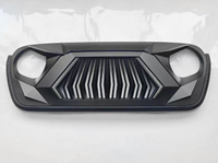 Grille de pare-chocs avant de voiture Liush ABS+AC avec éclairage LED pour Wrangler JL, kit de mise à niveau, état neuf, garantie 1 an, installation facile