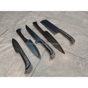 Juego de Cuchillos de Cocina de 5 Piezas con Mango de Madera Pakka y Acero Damasco de 67 Capas, Ecológico, para Uso Diario en la Cocina, por Steel Craft International - Product Image 2