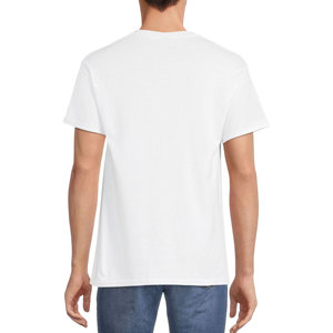 เสื้อยืดผู้ชายผ้าโพลีเอสเตอร์พิมพ์ลายกราฟิกสีขาวล้วนสำหรับ100% - Product Image 3