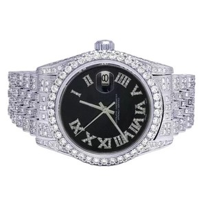 Reloj de diamante de moisannita antiguo triturado con hielo de grado superior más vendido para hombres-Mezcla perfecta de calidad y estilo - Product Image 4