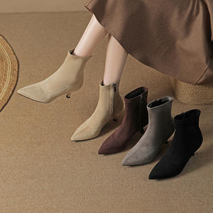 Ankle Strap High <b>Heels</b> Women's Genuine Leather Pumps Pointed Toe Stilettos Non Slip Sole for Evening Women's High <b>Heel</b> <b>Shoes</b> - Product Image 3