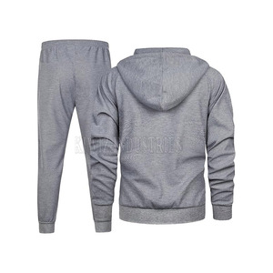 Zipper Tracksuit Cotton Polyester Design Your Own Men's Tracksuit <b>Top</b> Zipper Jogging Tracksuit for Men - Product Image 4