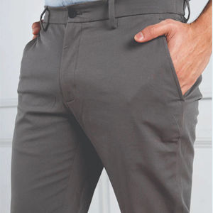 Pantalons chino pour homme de haute qualité, légers, coupe ajustée, droite, en coton sergé, décontractés, respirants, écologiques - Product Image 2