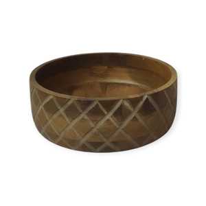 Vente chaude De Luxe Antique Vintage Sculpté À La Main En Bois De Mangue Salade Fruits Bol De Service Écologique Maison Cuisine Vaisselle Ensemble - Product Image 2