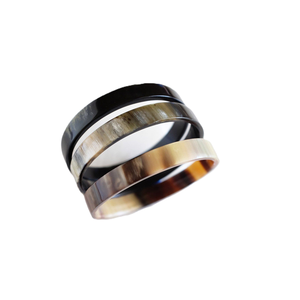 Bracelets en corne de buffle naturelle personnalisables, gravure de logo, faits à la main, polis, modèle NOVA STAR CRAFT NSC1573, certifiés IGI, unisexe - Product Image 2