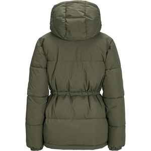 Chaqueta acolchada de lona de invierno informal para mujer, cuello levantado, estampado personalizado, venta al por mayor, prendas de vestir exteriores para hombre con posición de logotipo frontal - Product Image 4