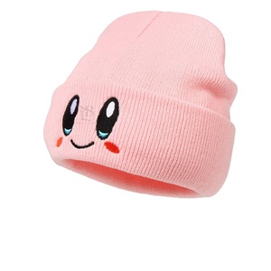 หมวกบีนนี่สำหรับฤดูหนาวหมวกไหมพรมถักลายตาใหญ่น่ารักสำหรับผู้หญิงหมวกขนสัตว์สไตล์ฮิปฮอปให้ความอบอุ่นสำหรับผู้หญิงหมวกถักแบบหนา - Product Image 4