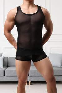 Chaleco deportivo amarillo naranja para hombre, camiseta sin mangas para entrenamiento de gimnasio, ropa deportiva transpirable de secado rápido para correr y entrenar - Product Image 2