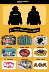 เสื้อฮู้ดพิมพ์ลายเย็บขอบผ้าพัฟฟ์มีฮู้ดโอเวอร์ไซส์แบบกำหนดเอง - Product Image 6