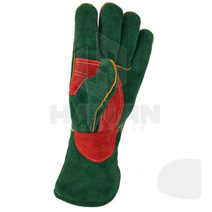 Guantes de soldadura de cuero resistentes con puño extendido y costura resistente al fuego Fabricante OEM - Product Image 4
