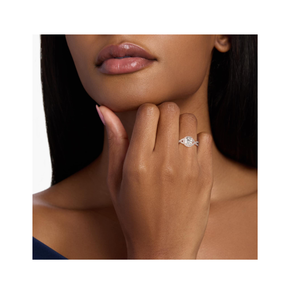 แหวนเพชรหมั้นทรงวินเทจหรูหราสำหรับผู้หญิง เงินแท้ งานฝีมือระดับพรีเมียม ความงามเหนือกาลเวลา เครื่องประดับแต่งงาน Kokan - Product Image 4