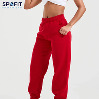 Haute qualité hiver plat avant personnaliser Fit Joggers pour femmes poches taille haute entraînement Yoga course pantalons de survêtement pantalon de salon