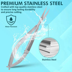 กรรไกรตัดเล็บรัสเซียแบบสปริงแอคชั่น สแตนเลสสตีลคมพิเศษ สำหรับตกแต่งเล็บและดูแลผิวหนัง พร้อมโลโก้สั่งทำได้ - Product Image 3