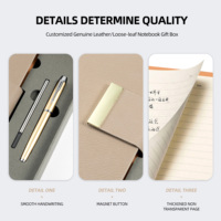 Carnet de notes en cuir PU de haute qualité A5, agenda relié rigide avec stylo, clé USB 16 Go, coffret cadeau, carnet personnalisé avec logo d'entreprise