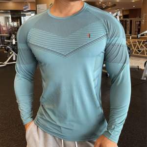 Camisetas de gimnasio de compresión con logotipo personalizado para hombre, camisetas deportivas de manga corta con protección contra sarpullidos, camisetas de compresión para hombre al por mayor para hombre - Product Image 5