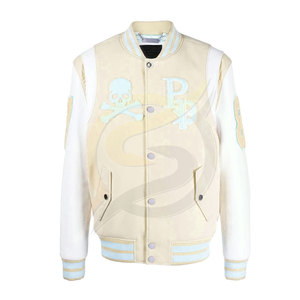 Chaqueta de invierno hecha a medida para hombre, nuevos diseños de moda con estilo de letras de chenilla bordadas - Product Image 5