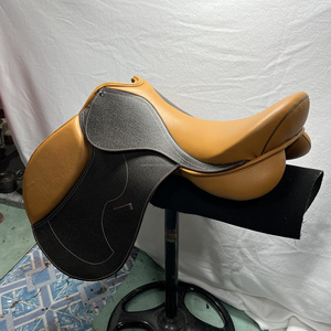 อานกระโดดม้าหนังแท้ธรรมชาติขนาด14-18สไตล์ผสมสีประเภทขี่อังกฤษ - Product Image 4