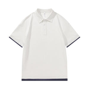 Directo de fábrica, camisetas polo al por mayor para hombres, camisetas polo bordadas personalizadas, uniformes de trabajo informales de manga corta - Product Image 6