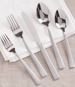 Juego de cubiertos con mango de hueso marrón, juego de cubiertos de acero inoxidable con mango de cuchara de madera de oliva - Product Image 4