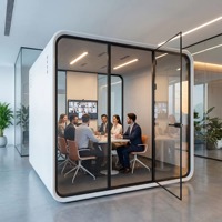 Cabine acoustique mobile d'intérieur, isolation phonique, cabine silencieuse pour le travail au bureau, le streaming en direct et l'enregistrement