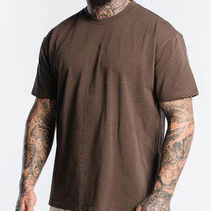 Camisetas de Hombre de Manga Corta, 100% Lona Sólida de Alta Calidad, Corte Regular, Colores Personalizados, Transpirables, Precio al por Mayor 2026 - Product Image 1