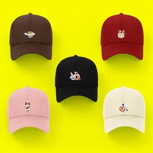 Sombrero de Pescador Bordado con Diseño de Perro, Estilo Urbano, Deportivo e Informal, 100% Algodón, para Pesca y Viajes - Product Image 1