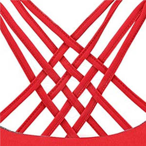 สปอร์ตบราผ้าโพลีเอสเตอร์สำหรับเล่นกีฬา - Product Image 6