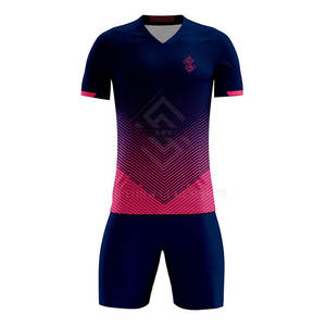 Prix bas, impression par sublimation personnalisée, ensembles de maillots de football pour hommes, haute qualité, léger, respirant, séchage rapide, 100% polyester - Product Image 1