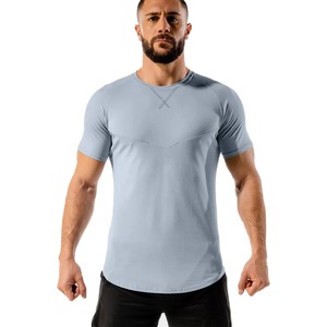 Men Clothing <b>Half</b> <b>Sleeves</b> Solid Color Fitness Wear Men New Design Gym Wear Drifit T <b>Shirt</b> - Product Image 1