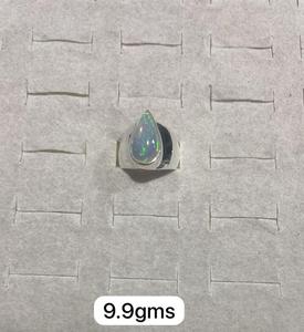 Natural Ethiopian <b>Opal</b> Cabochon 92.5 Silver Gemstone Rings for Engagement Anniversary Wedding Party or <b>Gift</b> - Product Image 3
