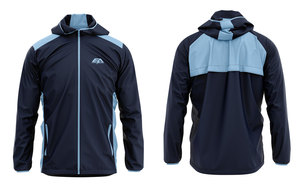 Chaqueta de lluvia de poliéster 100% de alta calidad para hombre, ropa deportiva de invierno lavable, chaqueta acolchada resistente al agua con capucha de manga larga - Product Image 3