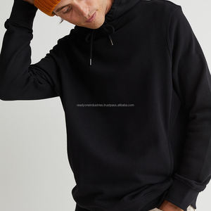 Venta al por mayor personalizado pulóver sudaderas con capucha para hombres sudaderas de invierno bordadas con impresión digital liso teñido sudaderas con capucha en blanco - Product Image 3