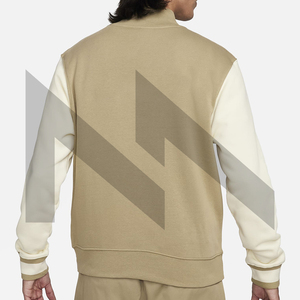 Vente en gros, veste universitaire personnalisée pour hommes, col montant, manches longues, top ventes, tissu en toile avec logo brodé personnalisé - Product Image 5