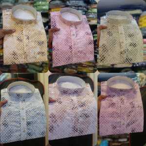 Vêtements de fête culturels et de mariage indiens Kurta brodé de luxe Tenue kurta indienne classique pour hommes Tenue de fête et de mariage - Product Image 5