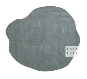 Diseñador hecho a mano moderno 100% lana de Nueva Zelanda hecho a medida antideslizante lavable Color sólido decorativo escalera mechón Alfombra conjunto - Product Image 1