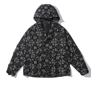 เสื้อแจ็คเก็ตมีฮู้ดสไตล์วินเทจมีฮู้ดสำหรับผู้ชายเสื้อโค้ทพิมพ์ลาย Paisley สำหรับฤดูใบไม้ผลิ2025 - Product Image 1