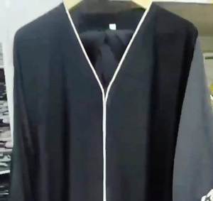 Ropa musulmana tradicional de mujer modesta elegante islámica, bordado a mano, trabajo a mano, estilo Abaya, Dubái, accesorio incluido - Product Image 3