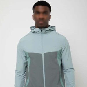 Stylish Men's Two-Tone Windbreakers - Lightweight, Breathable, and Waterproof <b>Jackets</b> for Outdoor and Casual Wear - Product Image 2