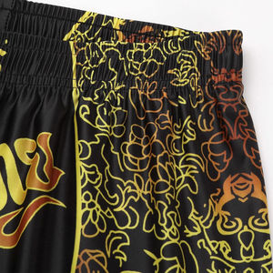 Short d'entraînement MMA unisexe en satin de coton pour la boxe Muay Thai BJJ avec logo personnalisé Service OEM - Product Image 5