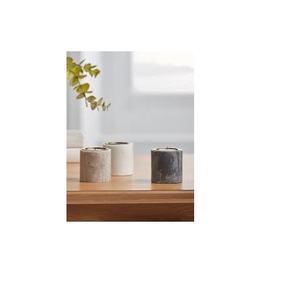 Portavelas de mármol hecho de piedra verde, decoración interior y exterior, portavelas de mármol redondo - Product Image 3