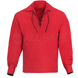 Authentique Écossais Jacobite Ghillie Kilt Chemise Homme Manches Longues Coton Tissu Traditionnel Highland Outfit Parfait Pour Un Usage Quotidien - Product Image 1