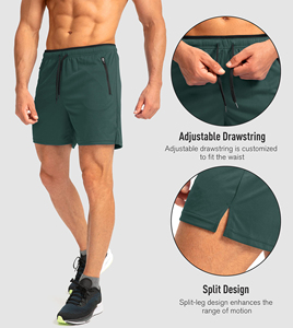 Pantalones cortos de gimnasio atléticos de entrenamiento de ropa deportiva sostenible de secado rápido con logotipo personalizado de alta calidad para hombres - Product Image 5
